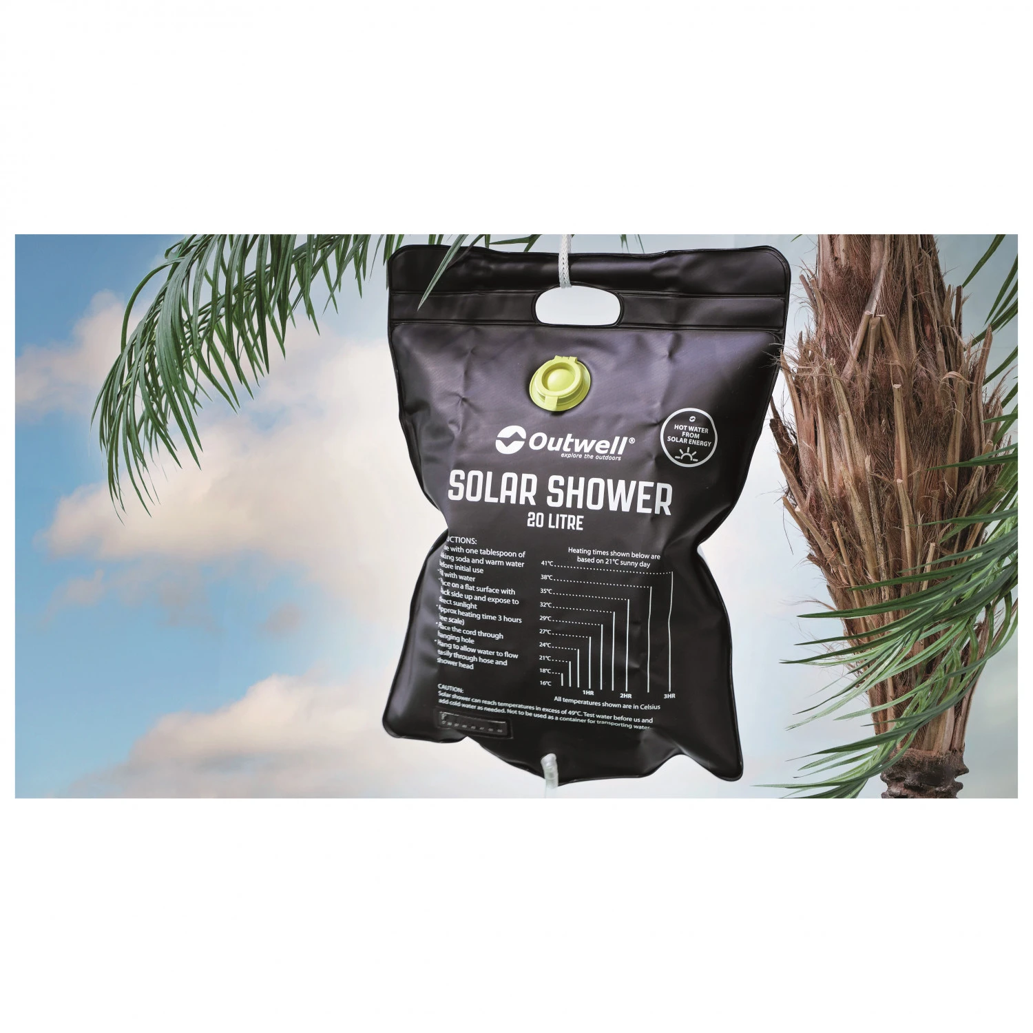 Outwell - Solar Shower - Douche De Camping 2 Outwell - Solar Shower - Douche De Camping – Image 2