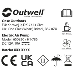 Outwell - Squall Tent Pump 12V - Pompe -Outdoor Énergie outwell squall tent pump 12v pompe detail 3