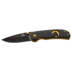 Puma Tec - Einhandmesser Gold Platinen 6,3 Cm - Couteau