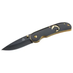 Puma Tec - Einhandmesser Gold Platinen 7,8 Cm - Couteau