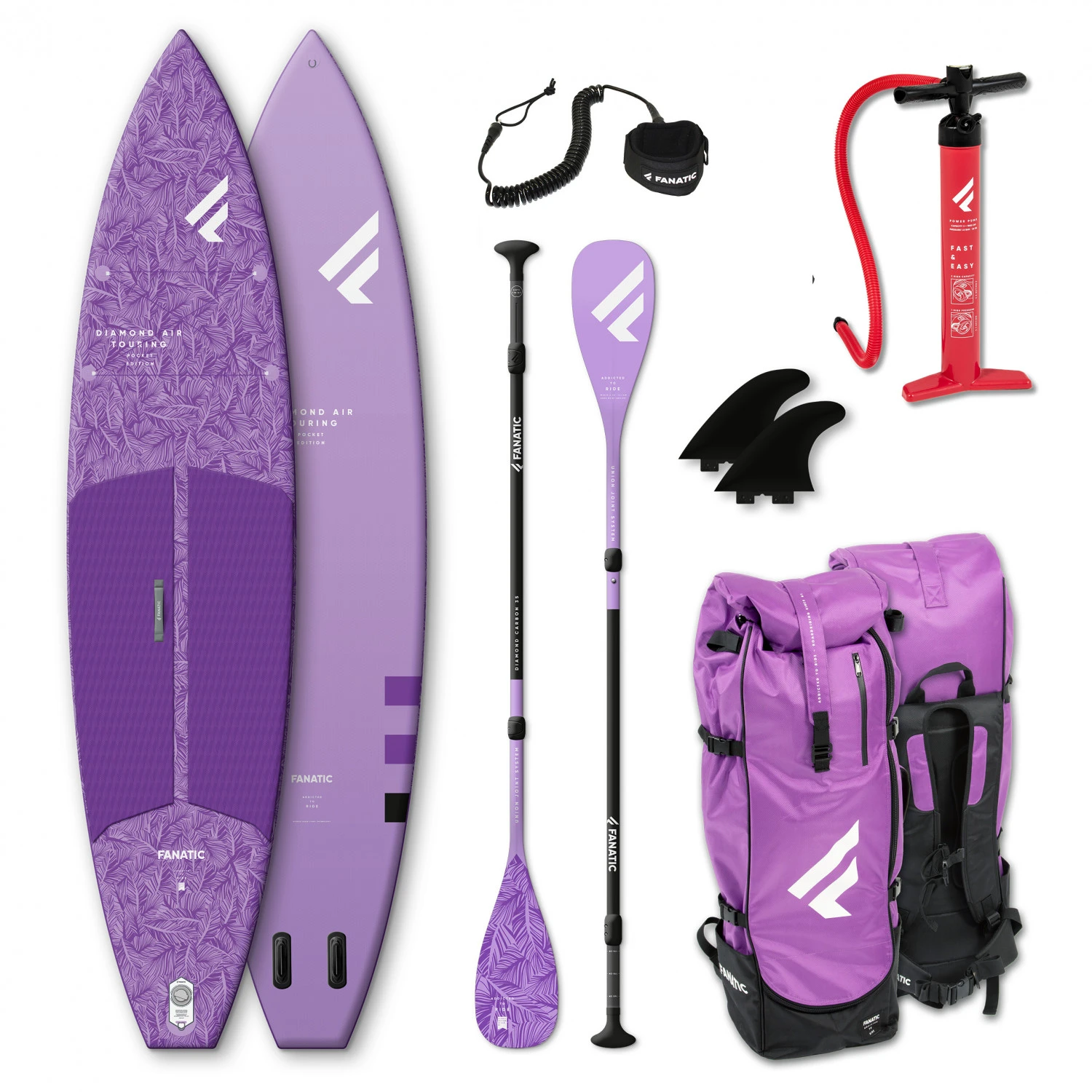 Devant -Outdoor Énergie fanatic womens isup package diamond air touring pocket kit sup 1